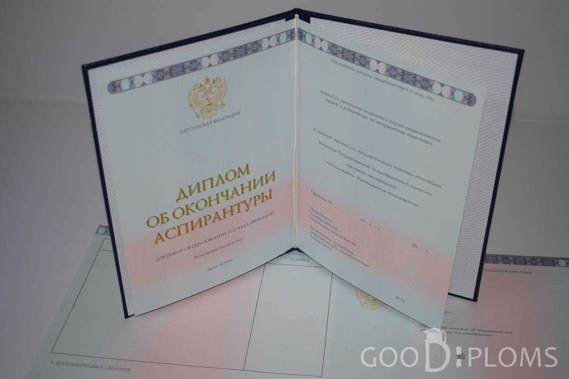 Диплом Аспирантуры период выдачи 2014-2020 -  Магнитогорск